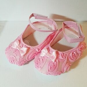 PINK Ankle Lacy Shoes Size 12 (29) 5" x 2 1/4"
